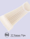 Natural Black False Tips For Nail Art Display Oval Fan Style Nail Swatch Polish Tips
